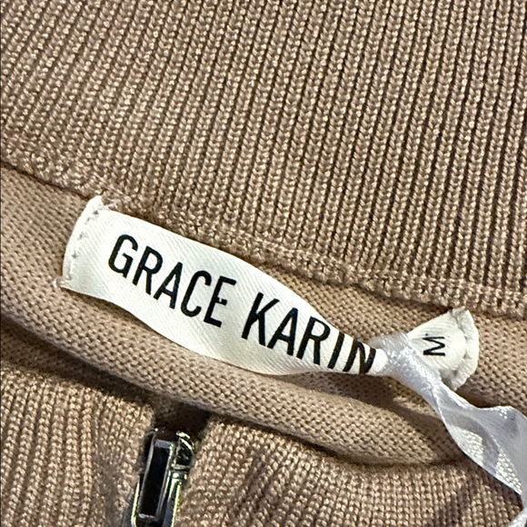 Grace Karin Women's Long Sleeve Zip Up  Sweater - Small - Picture 3 of 10